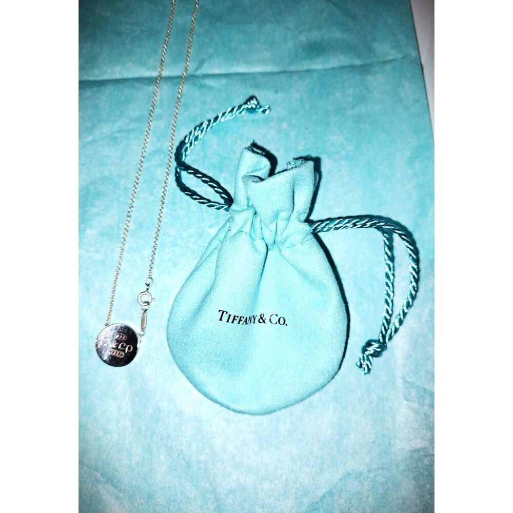 Rare & Fabulous Tiffany & Co 1837 Collection Floating Round Concave Necklace COA - Picture 2 of 8
